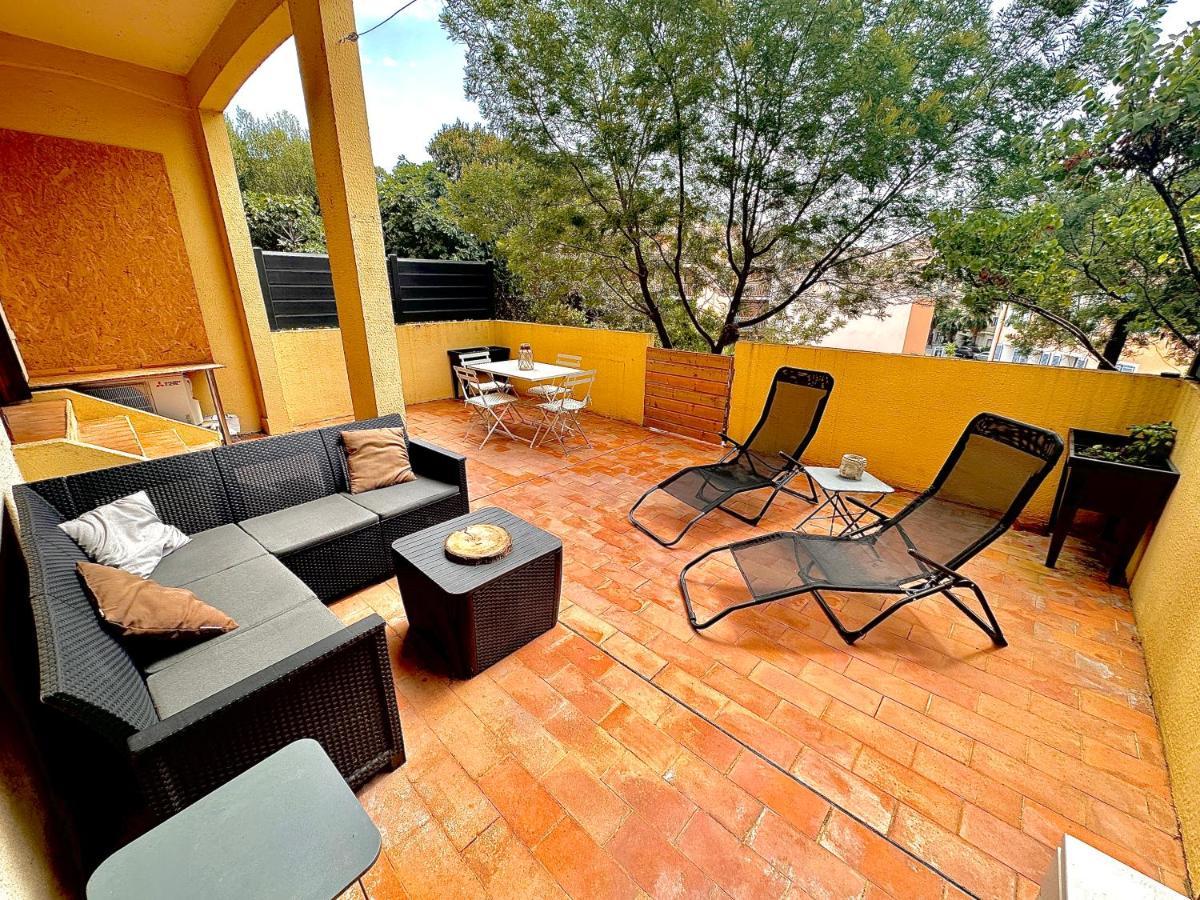 Appartement Proche Mer Avec Terrasse Et Jardin Privatif 耶尔 外观 照片