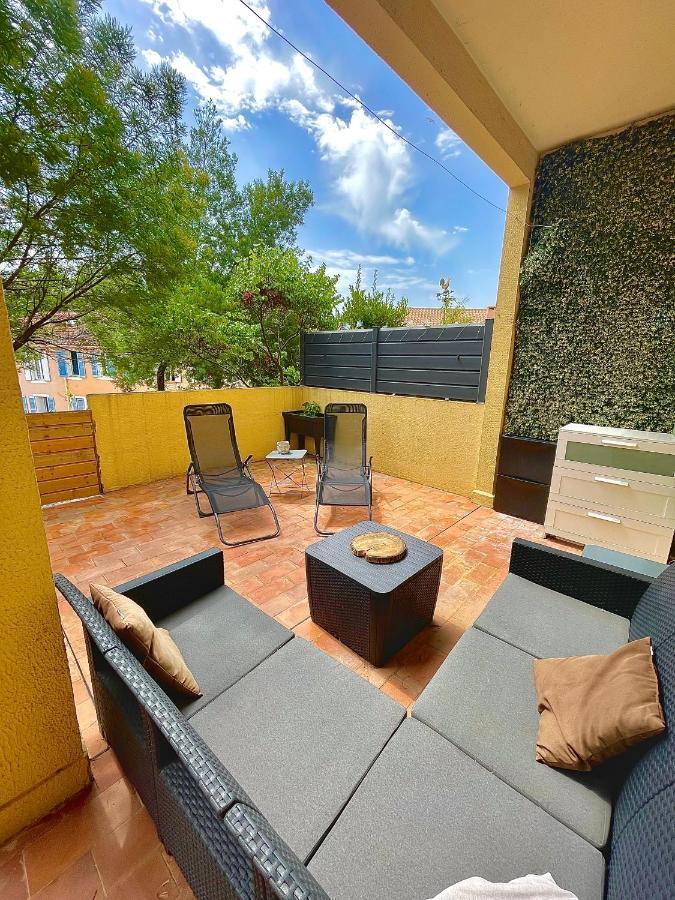 Appartement Proche Mer Avec Terrasse Et Jardin Privatif 耶尔 外观 照片